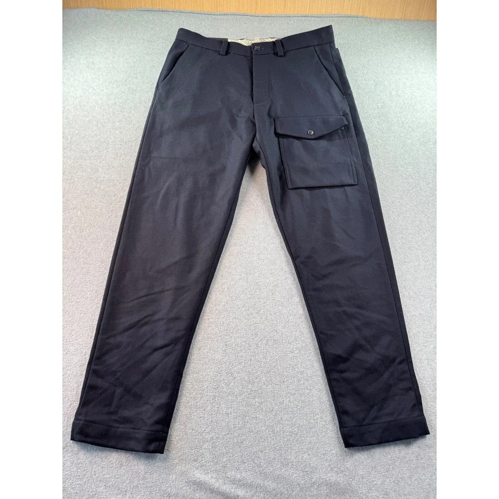 Banana Republic Heritage Collection Trooper Fit Cargo Pants Navy Blue 33x34